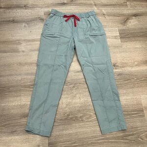 Mediclo Tencel Sicily Pintuck Tapered Scrub Pants - Small, Stone Blue